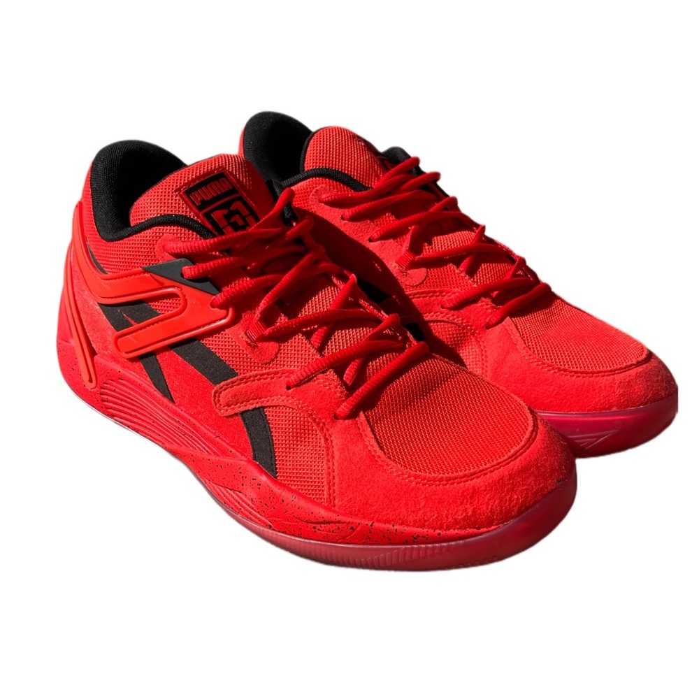 Mikey Williams x PUMA TRC Blaze Court “Daygo Baby” PE Basketball Sneakers red